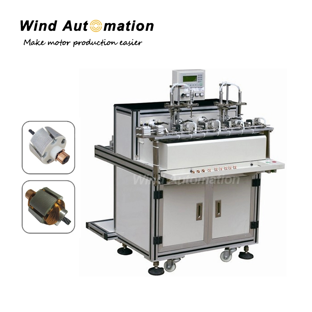 4-Working-Stations-Micro-Motor-Armature-Winding-Machine