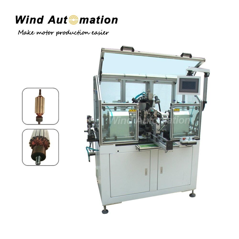 Double-Flyer-Winding-Machine-for-Armature-with-Riser-Type-Commutator