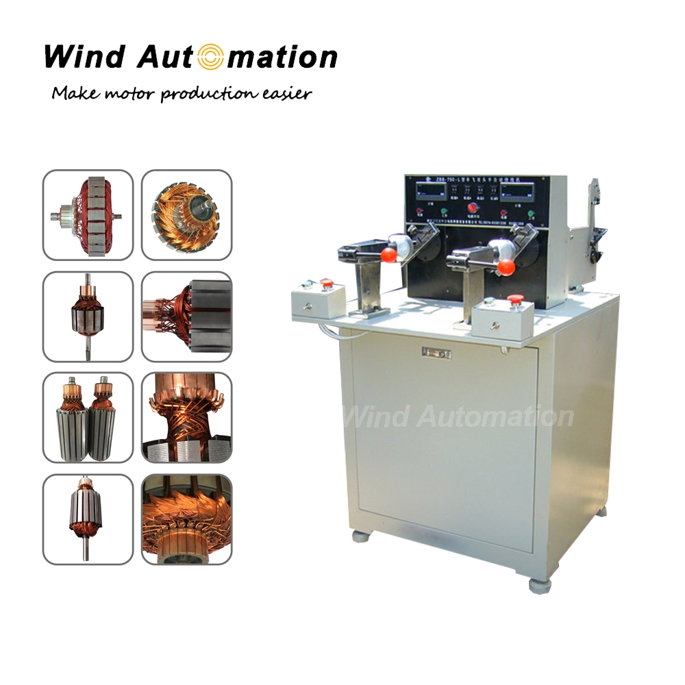 Two-Working-Stations-Micro-Motor-Armature-Winding-Machine