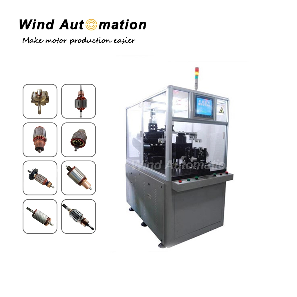 Two-Working-Station-Motor-Armature-Weight-Removing-Machine