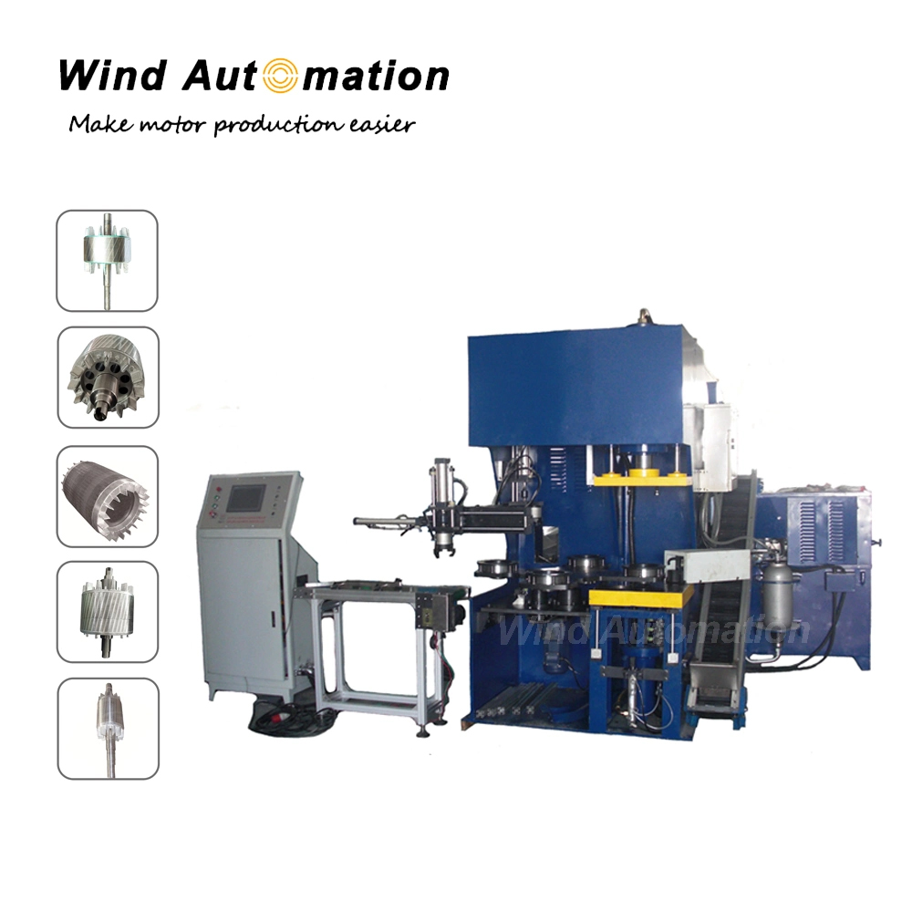 High-Efficiency-Four-Working-Station-Aluminum-Rotor-Die-Casting-Machine