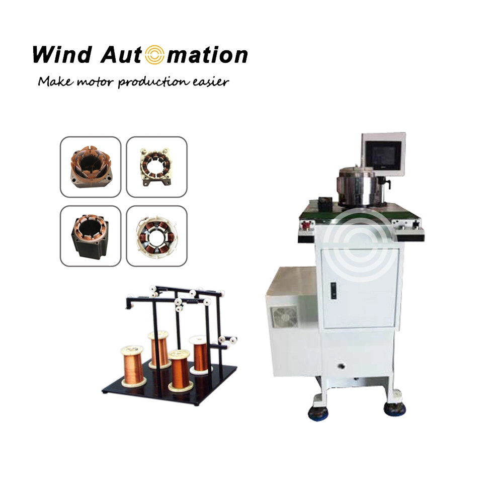 Table-Fan-Motor-Stator-Inslot-Winding-Machine