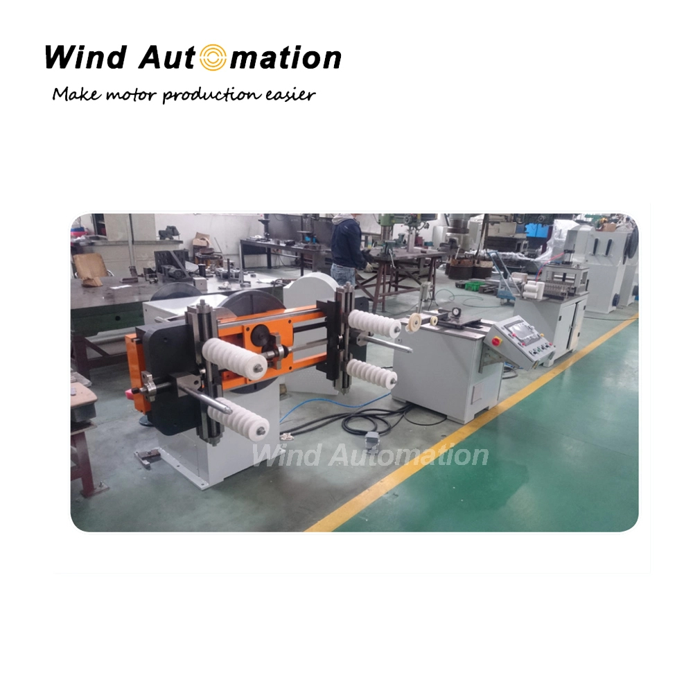 12-Heads-Round-Scattered-Wire-Automatic-Slot-Jumping-Winding-Machine